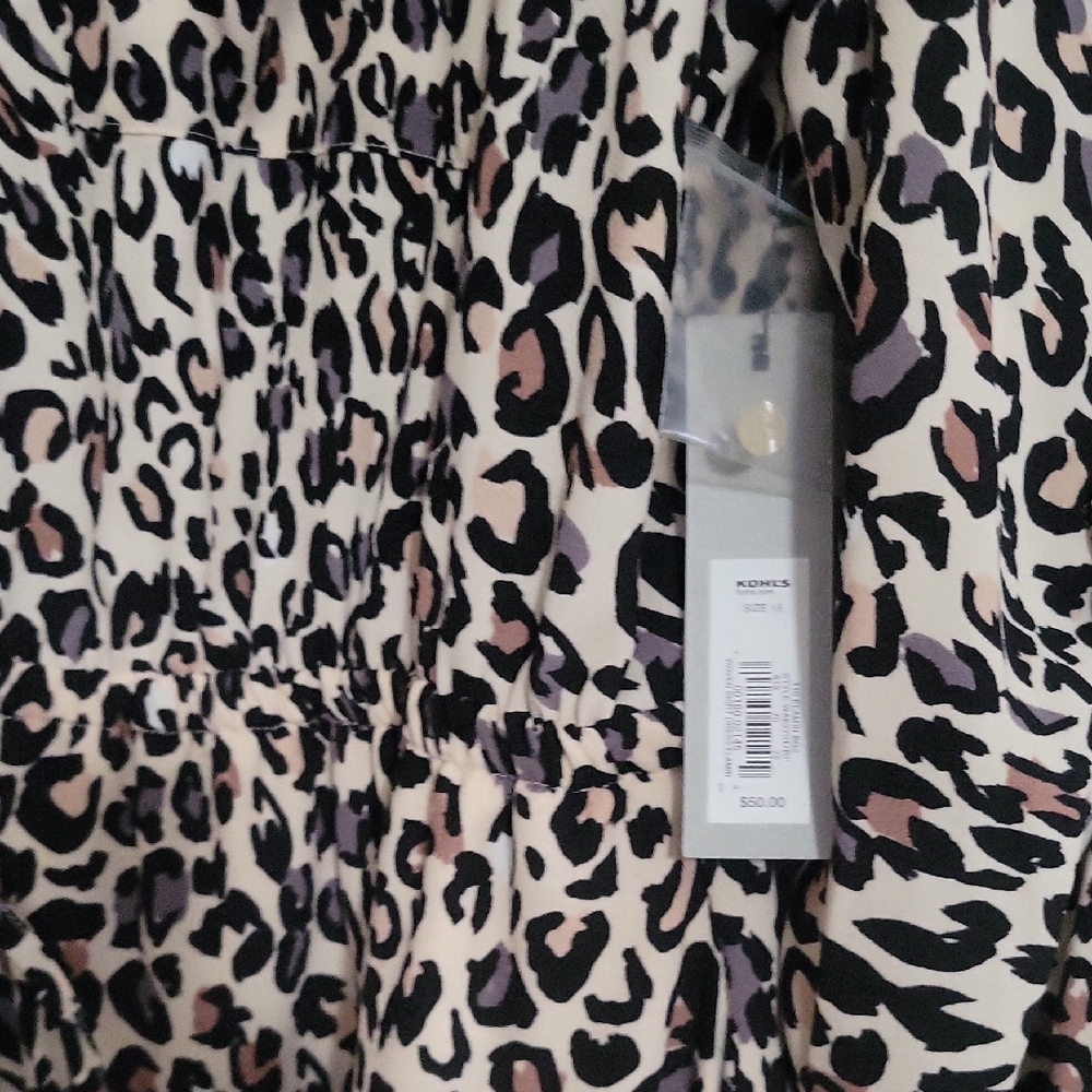 Apt. 9 Black and Cream Long Sleeve Sundress - Picture 2 of 4